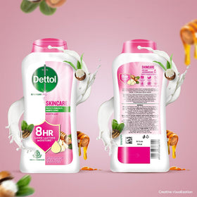 Dettol Nourish Body Wash 250ml back view