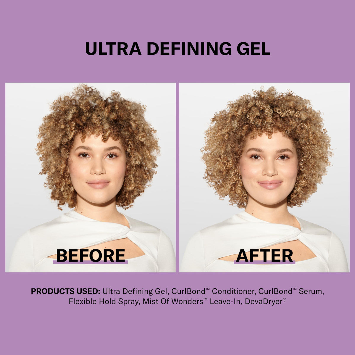 DevaCurl Ultra Defining Gel 32 fl. oz with product texture