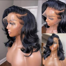 Devonia Body Wave Wig showing lace front detail