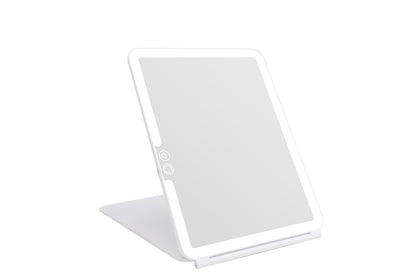 deweisn Folding Lighted Makeup Mirror front view with LED lights