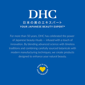 DHC Deep Cleansing Oil on bathroom counter