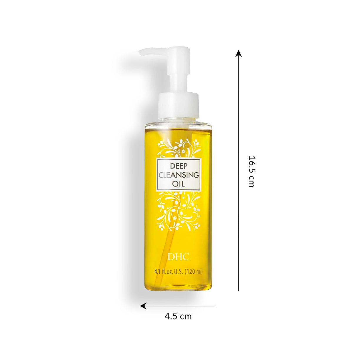 DHC Deep Cleansing Oil showing texture on hand