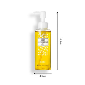 DHC Deep Cleansing Oil showing texture on hand
