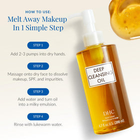 DHC Deep Cleansing Oil with pump dispenser