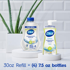 Dial Antibacterial Foaming Hand Wash with soothing white tea extract