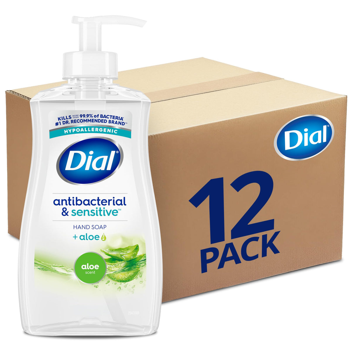 Dial Antibacterial Liquid Hand Soap 11 Fl Oz front view