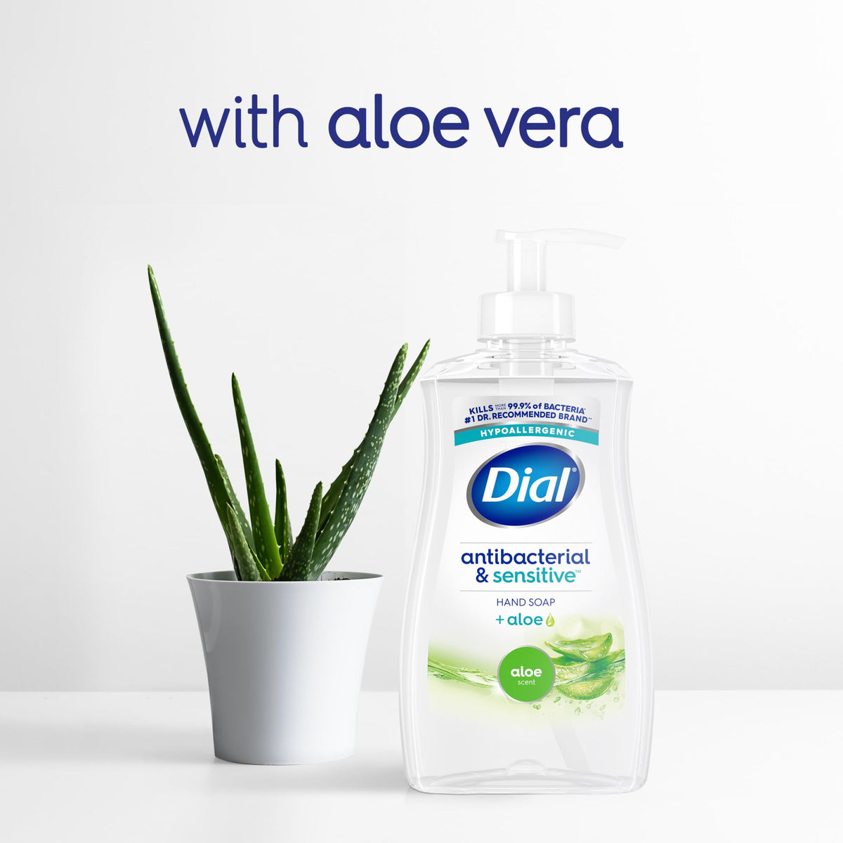 Dial Antibacterial Liquid Hand Soap 11 Fl Oz label close-up