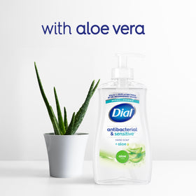 Dial Antibacterial Liquid Hand Soap 11 Fl Oz label close-up