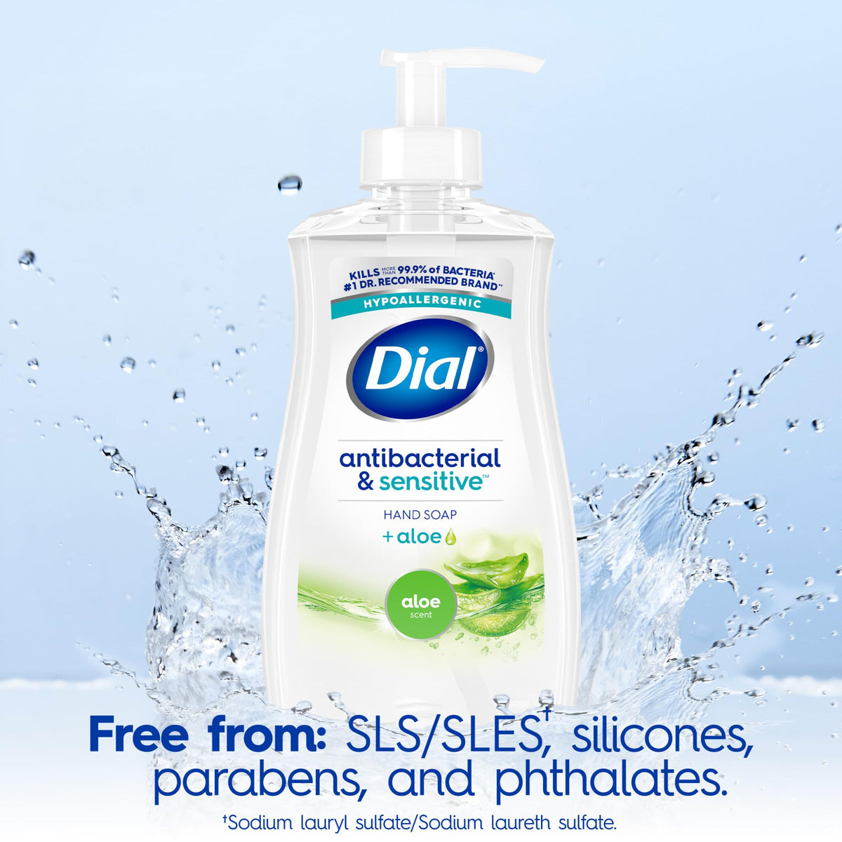 Dial Antibacterial Liquid Hand Soap 11 Fl Oz with aloe vera