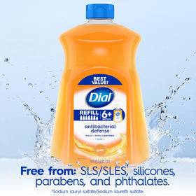 Dial Antibacterial Liquid Hand Soap 52 Fl Oz in bathroom setting