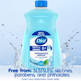 Dial Antibacterial Liquid Hand Soap 52 Fl Oz label close-up