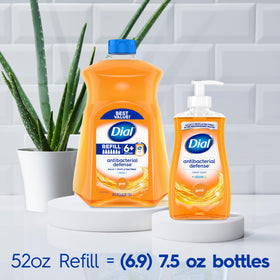 Dial Antibacterial Liquid Hand Soap 52 Fl Oz with aloe vera