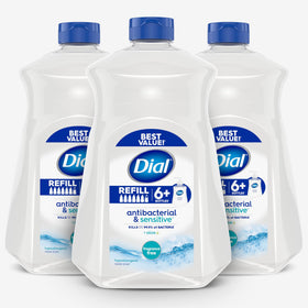 Dial Antibacterial Sensitive Liquid Hand Soap Refill 52 fl oz front view