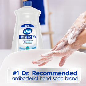 Dial Antibacterial Sensitive Liquid Hand Soap Refill 52 fl oz side view
