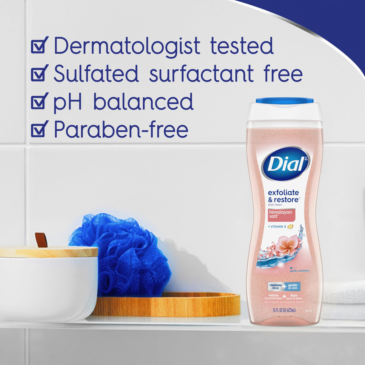 Dial Body Wash 4-Pack with Himalayan Salt