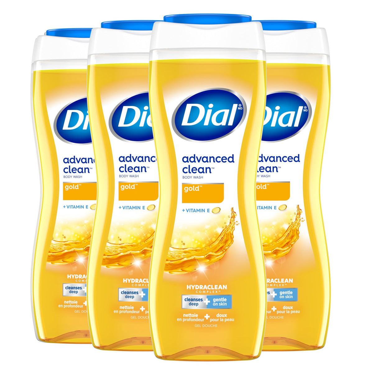 Dial Body Wash Advanced Clean Gold 16 Fl Oz front view