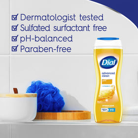 Dial Body Wash Advanced Clean Gold 16 Fl Oz side view