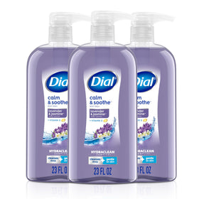 Dial Body Wash Calm & Soothe Lavender Jasmine 3-Pack front view