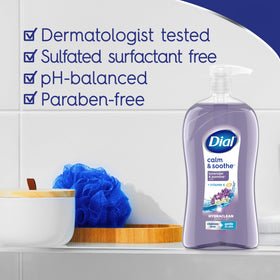 Dial Body Wash Calm & Soothe Lavender & Jasmine 32 fl oz side view