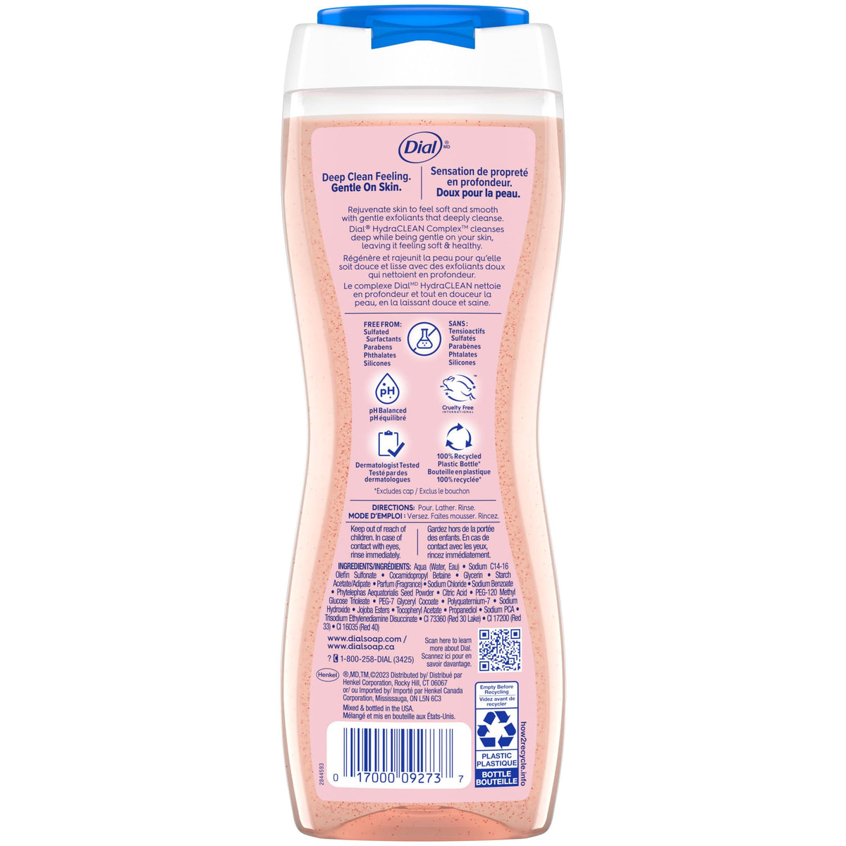 Dial Body Wash ingredients list