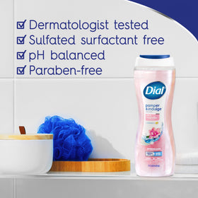 Dial Body Wash Silk & Magnolia packaging side view