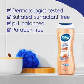 Dial Body Wash Silk & Seaberry side view showing packaging