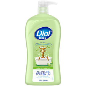 Dial Kids Body Wash front view, 32 Fl Oz bottle with melon scent