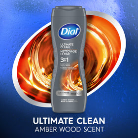 Dial Men 3 in 1 Body Wash 16 Fl Oz with rich lather