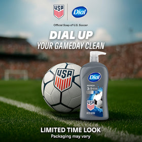 Dial Men 3-in-1 Body Wash Hydro Fresh back view