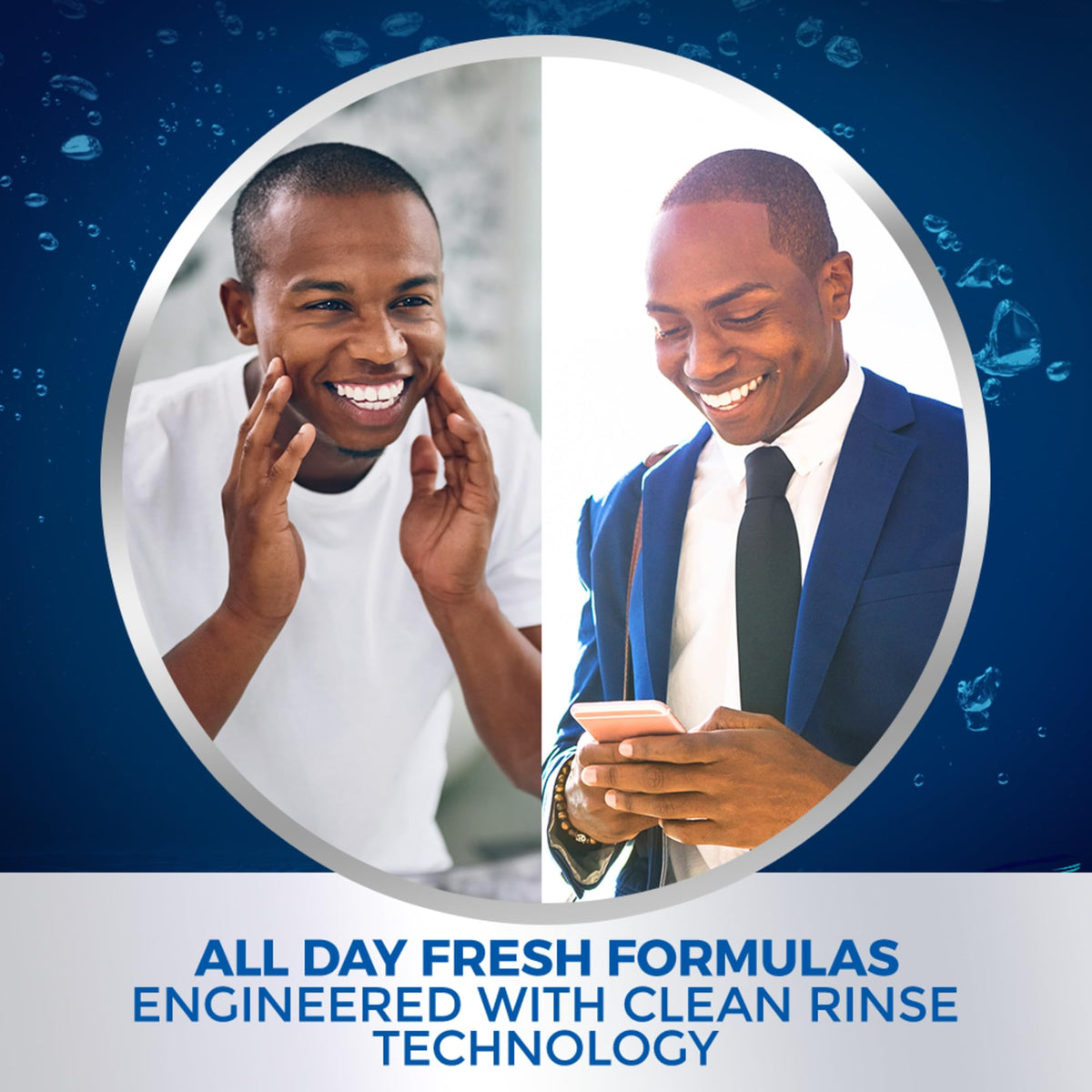 Dial Men 3-in-1 Body Wash packaging with fresh scent indication