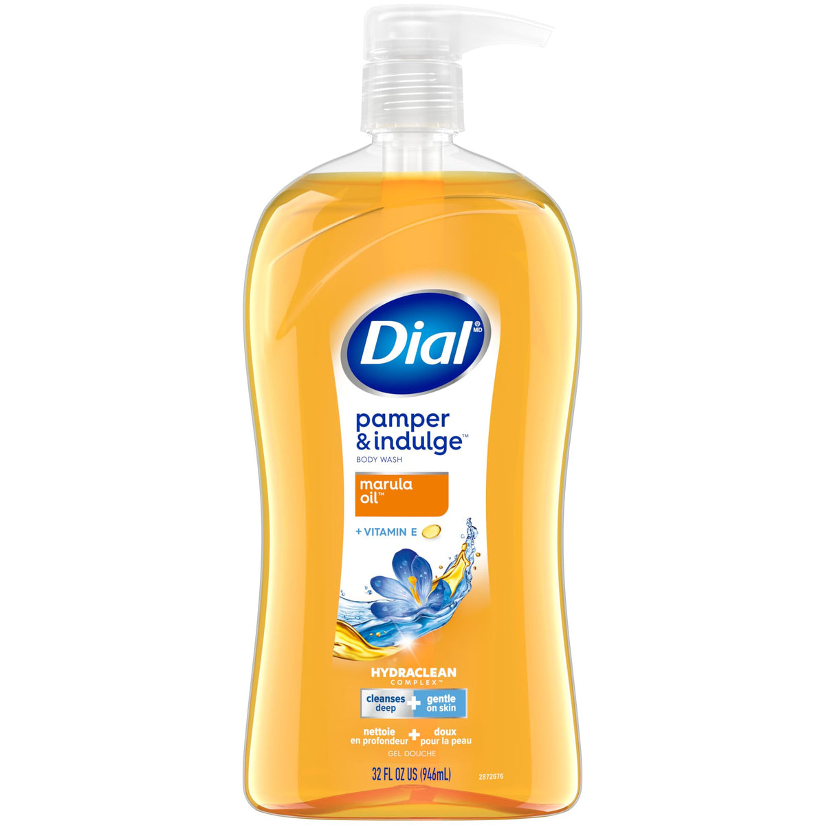 Dial Pamper & Indulge Body Wash 32 Fl Oz front view