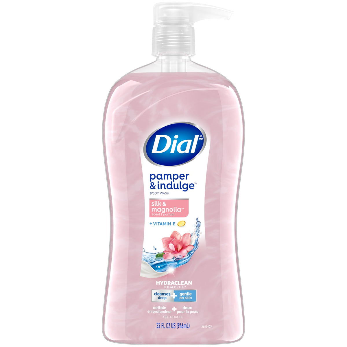 Dial Pamper & Indulge Body Wash 32 Fl Oz front view