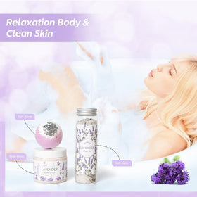 Diamond soap and hand balm in the lavender spa set