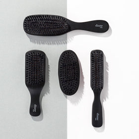 Diane 7-Row Boar Bristle Wave Brush in use on hair