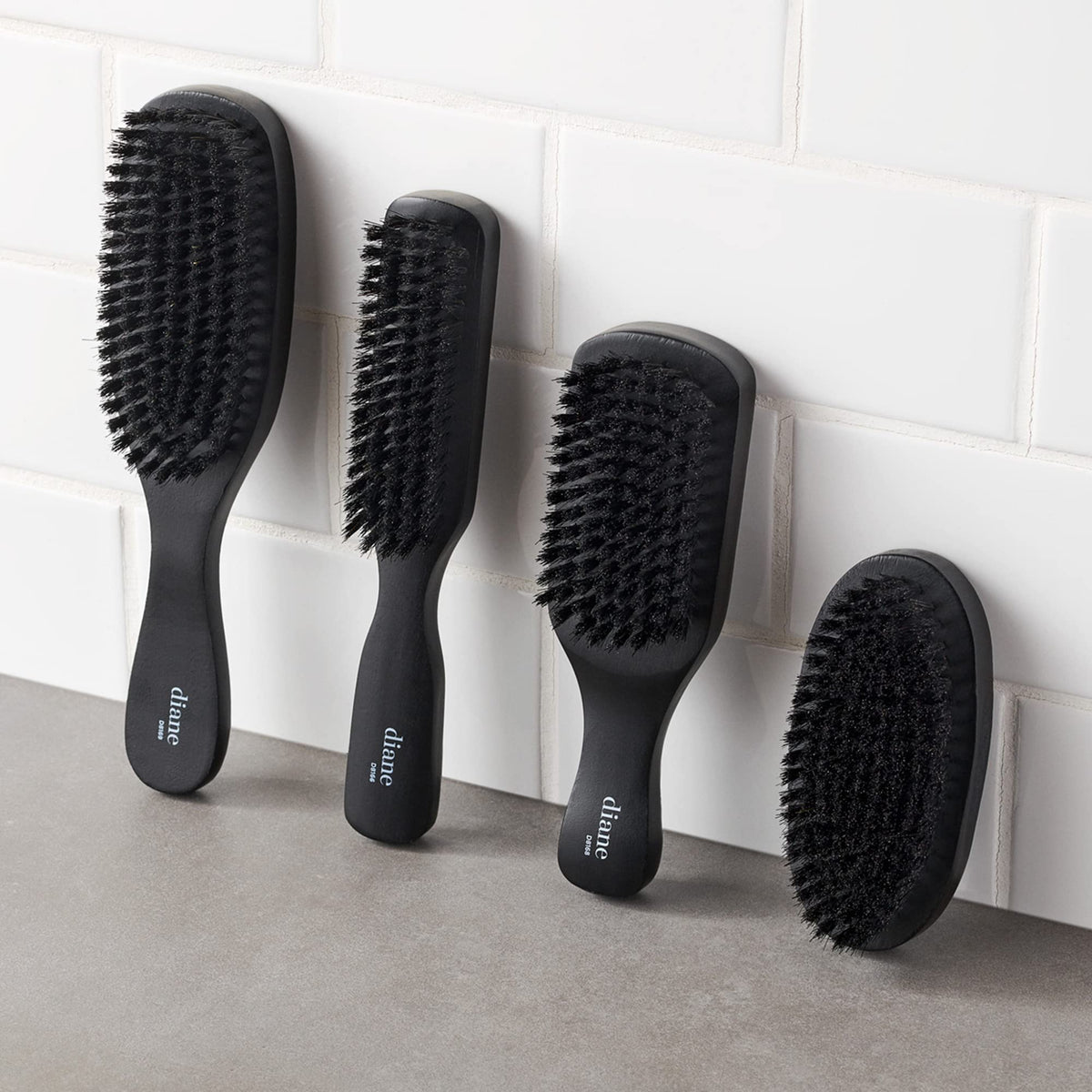 Diane 7-Row Boar Bristle Wave Brush with packaging