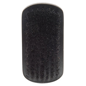 Diane Boar Bristle Curved Brush front view with wooden handle