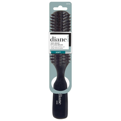 Diane Boar Bristle Styling Brush front view with soft bristles
