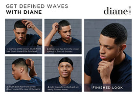 Diane Premium Boar Wave Brush with beard grooming products