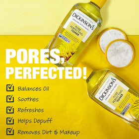 Dickinson's Witch Hazel Toner label close-up
