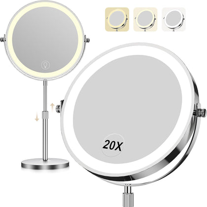 Dienmern Makeup Mirror front view with lights