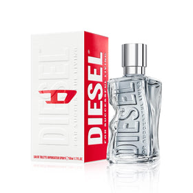 Diesel D bottle in a natural setting, emphasising its unique scent