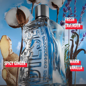 Diesel D Eau de Toilette Spray lifestyle scene showcasing its use