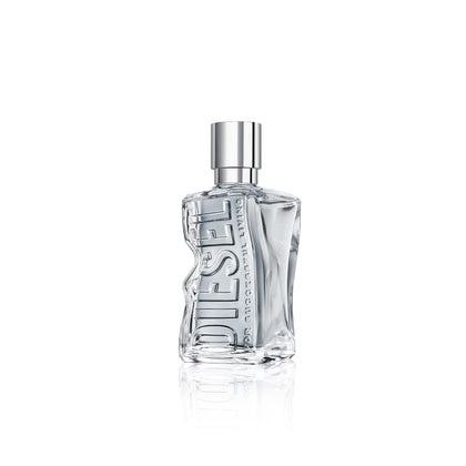 Diesel D Refillable Eau de Toilette Spray front view with eco-friendly design