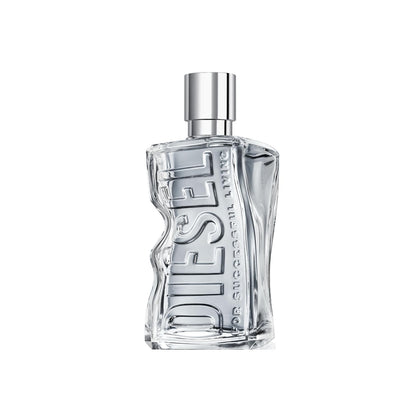 Diesel D Refillable Eau de Toilette Spray front view with eco-friendly design