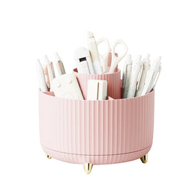 Diesisa Makeup Brush Holder in use with various beauty tools