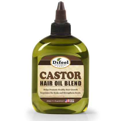 Difeel Castor Hair Oil Blend 7.1 oz front view