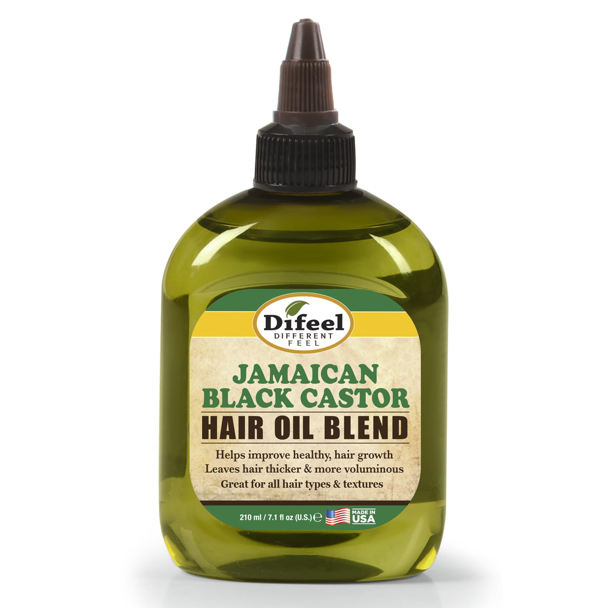 Difeel Jamaican Black Castor Hair Oil Blend 7.1 oz front view