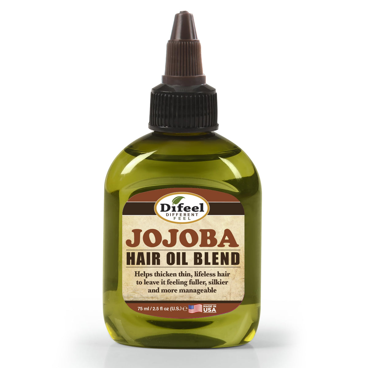Difeel Jojoba Oil Hair Oil Blend 2.5 oz front view