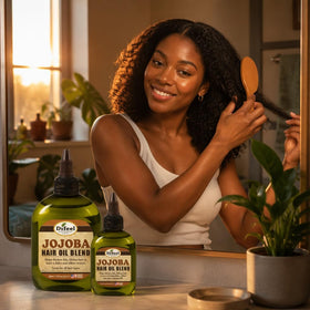 Difeel Jojoba Oil Hair Oil Blend lifestyle scene