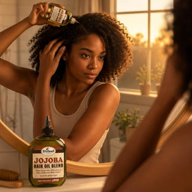 Difeel Jojoba Oil Hair Oil Blend texture close-up